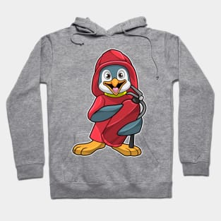 Penguin as Firefighter with Fire extinguisher Hoodie